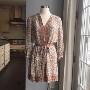 Print Silk Dress-with slip